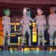 The animated Ensigns Tendi, Mariner, Boimler, and Ruthorford, wearing EVA suits in Star Trek: Lower Decks.